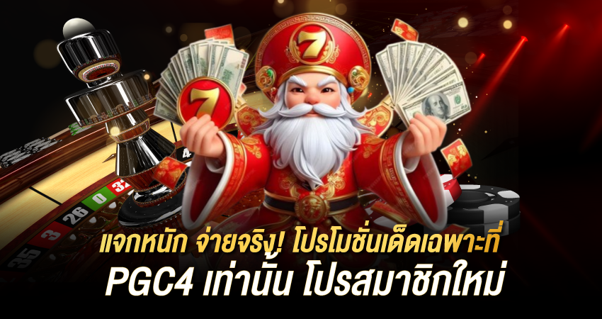 แจกหนัก จ่ายจริง! โปรโมชั่นเด็ดเฉพาะที่ PGC4 เท่านั้น